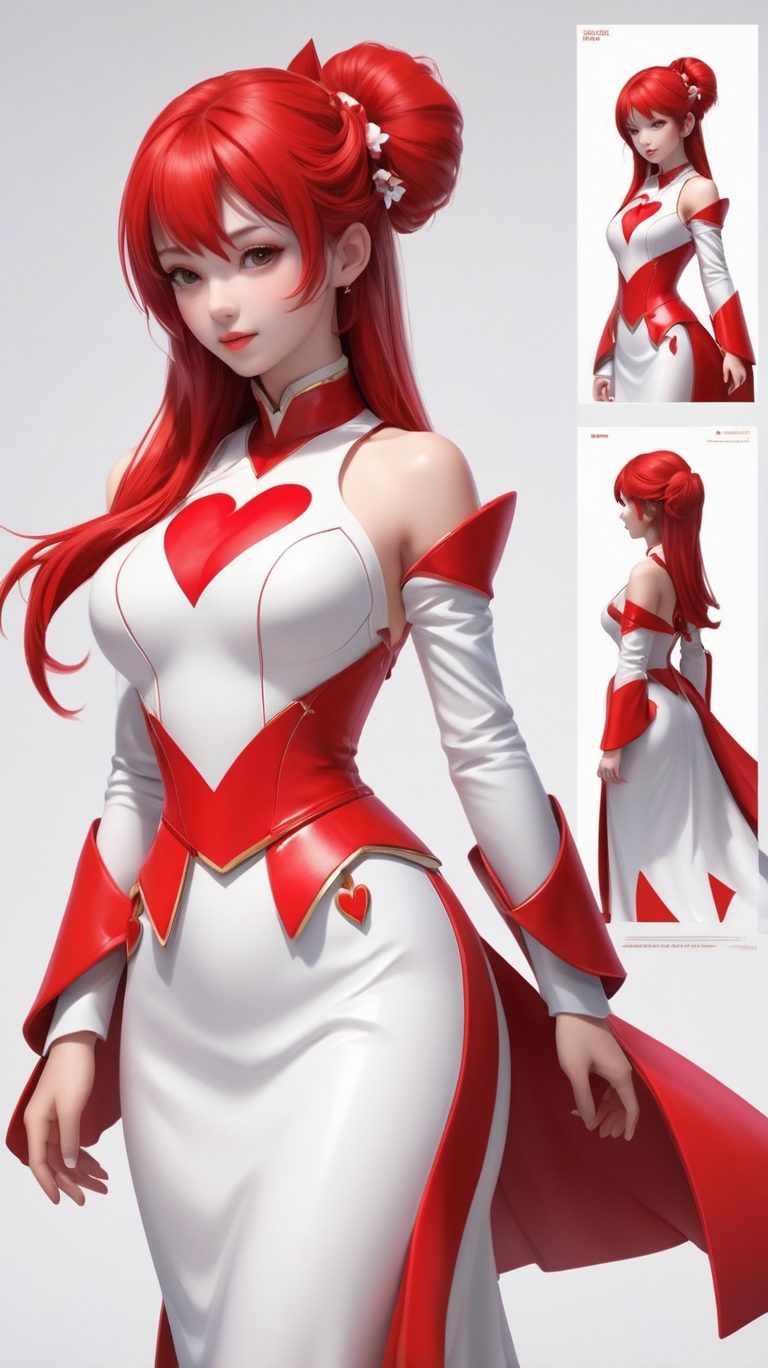 A beautiful girl character