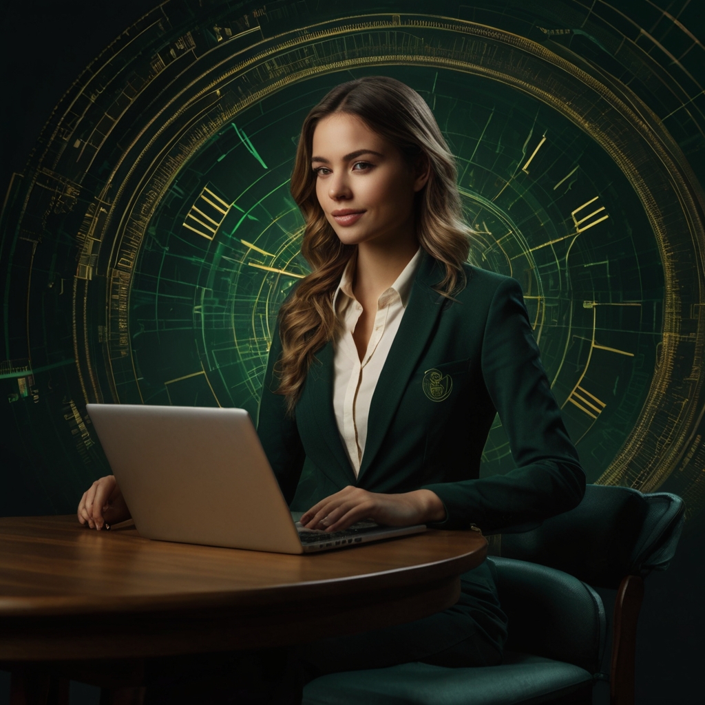 Girl with Laptop