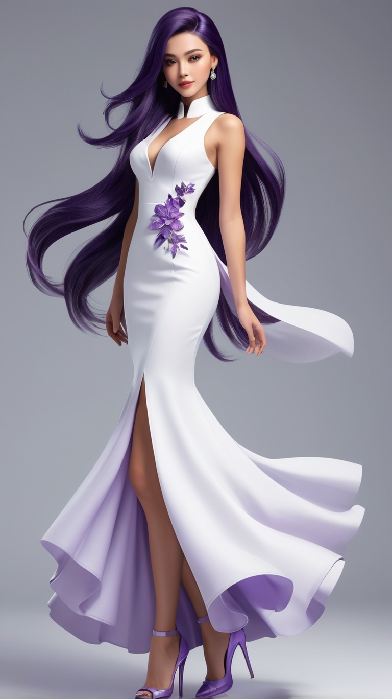 A beautiful modern girl