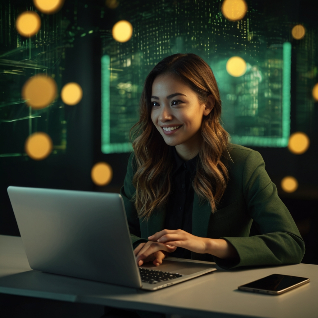 Girl with Laptop