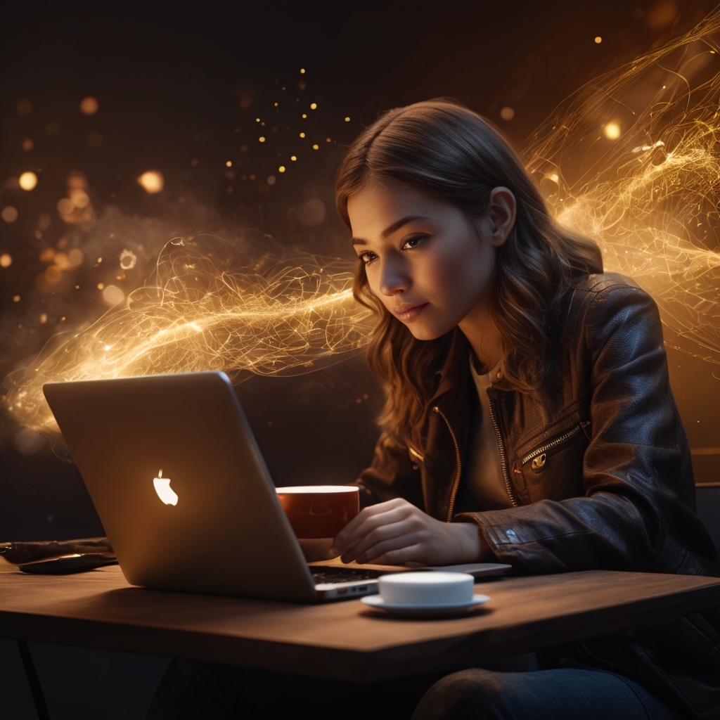 Girl with Laptop