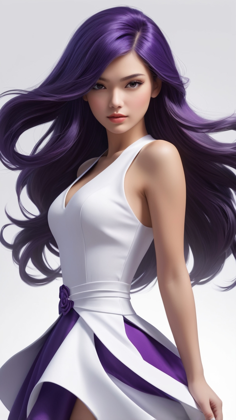 A beautiful modern girl