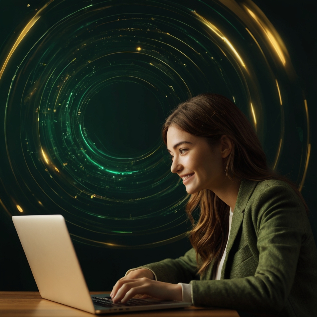 Girl with Laptop