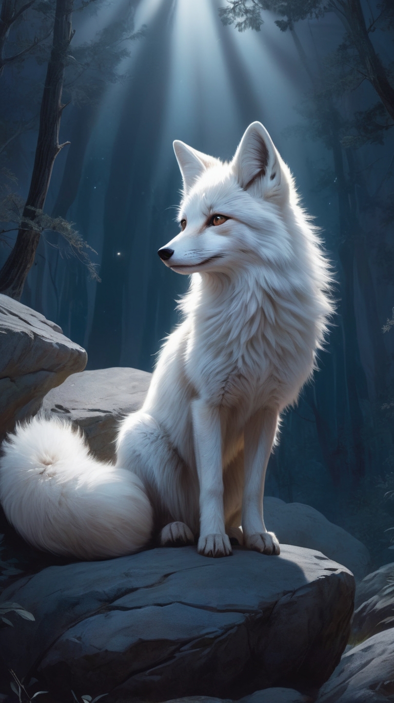 A white fox