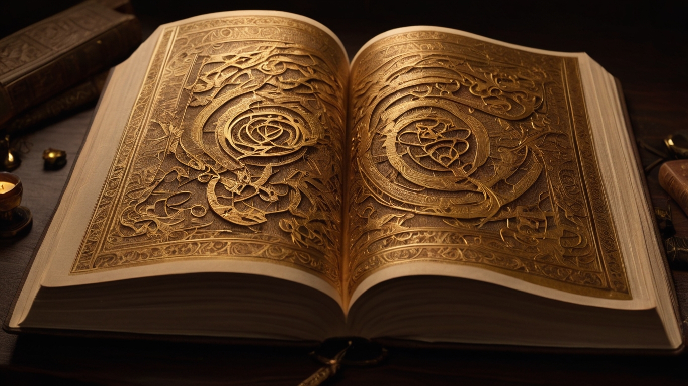 Golden Tree of Life in a Book
