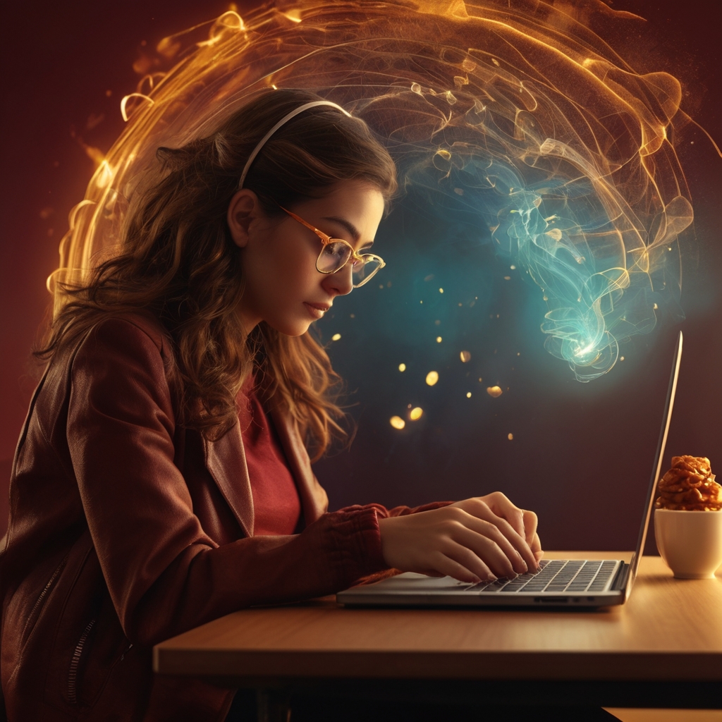 Girl with Laptop