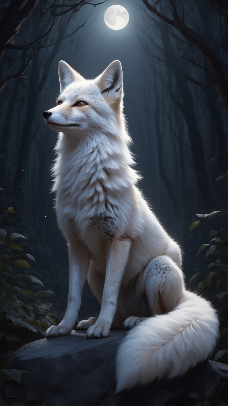 A white fox