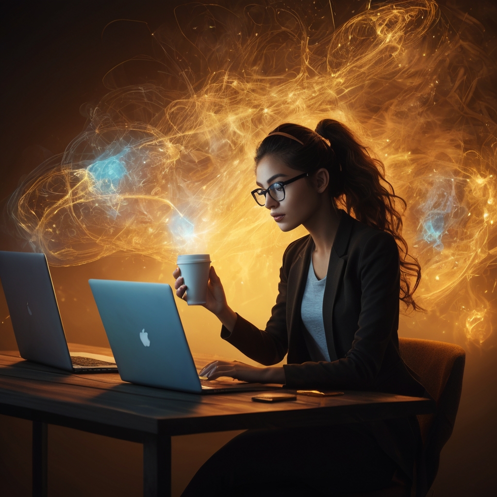 Girl with Laptop