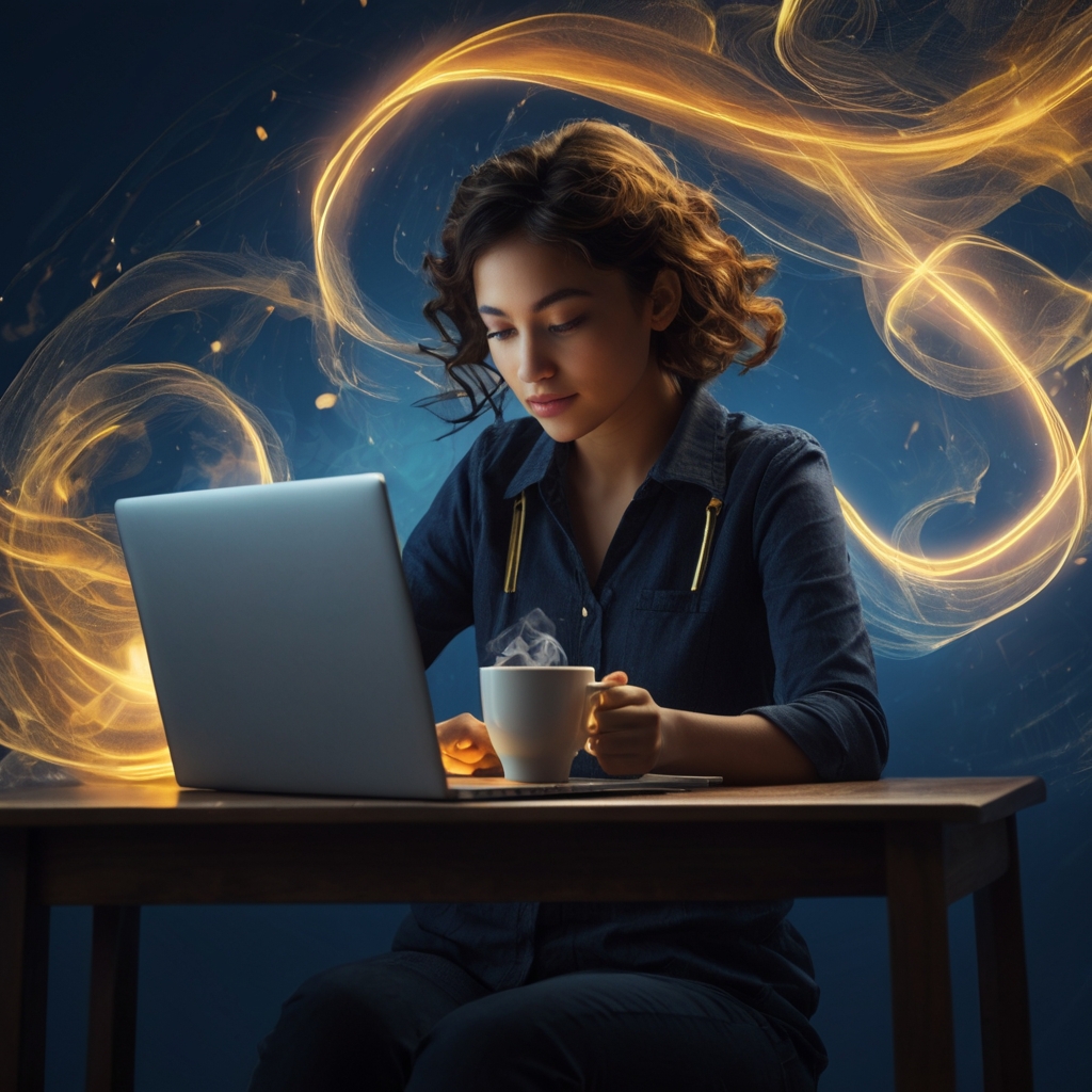 Girl with Laptop