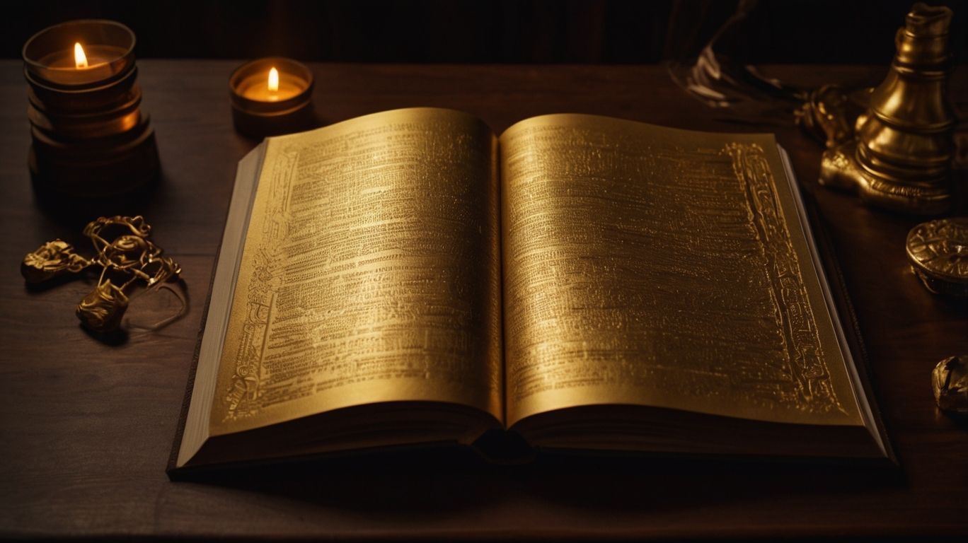Golden Tree of Life in a Book