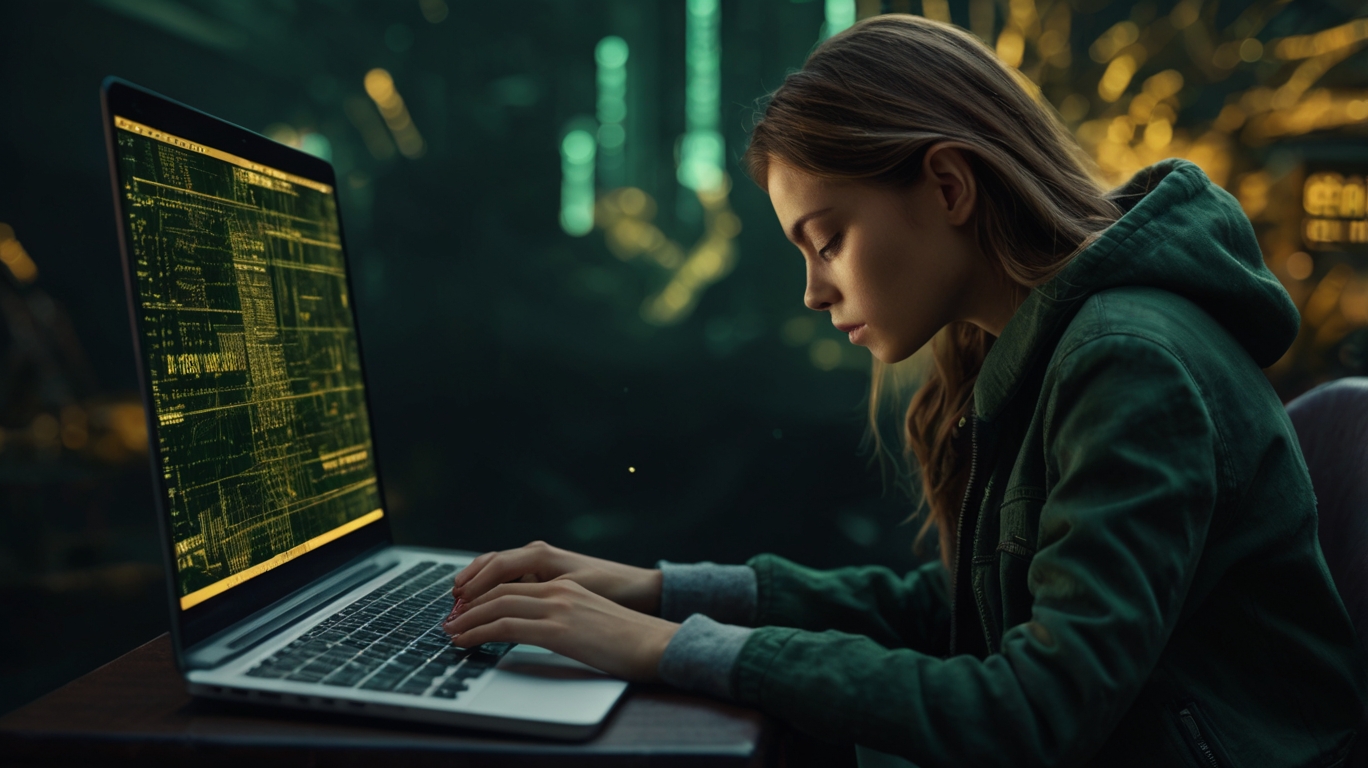 Girl with Laptop