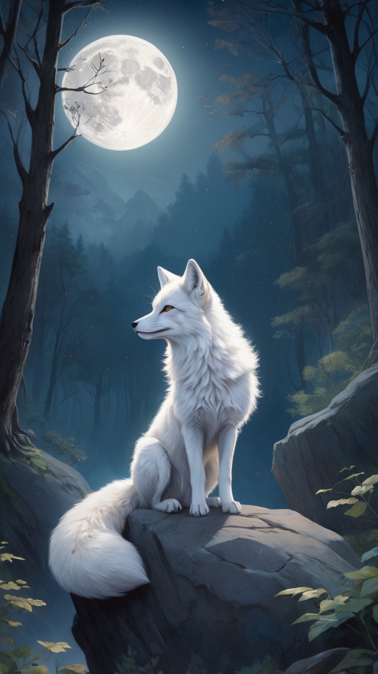 A white fox