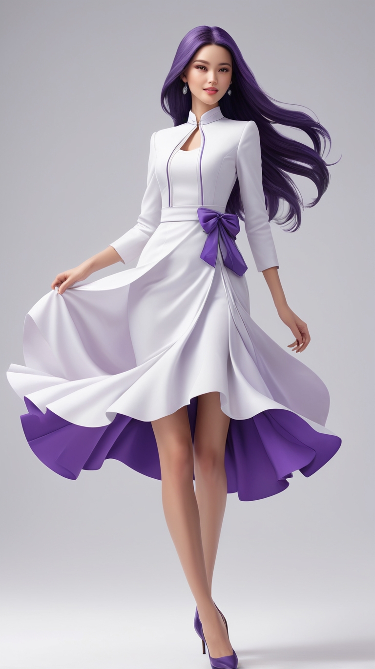 A beautiful modern girl