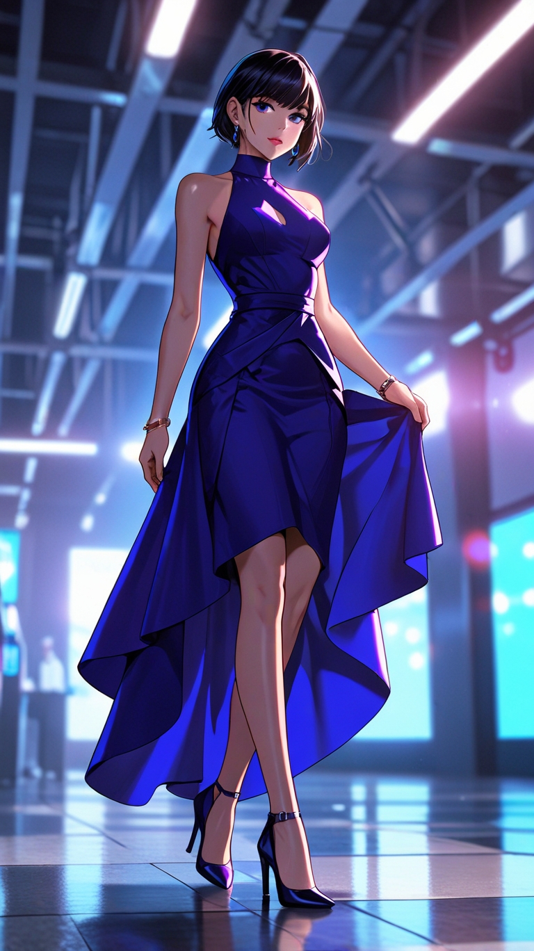 A beautiful modern girl