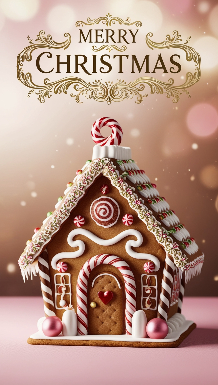 Gingerbread home Christmas Wallpapers