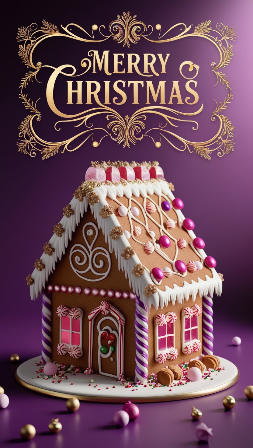 Gingerbread home Christmas Wallpapers