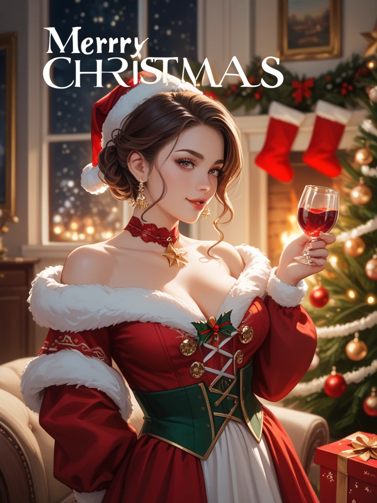 Santa Claus Girl Christmas Wallpapers